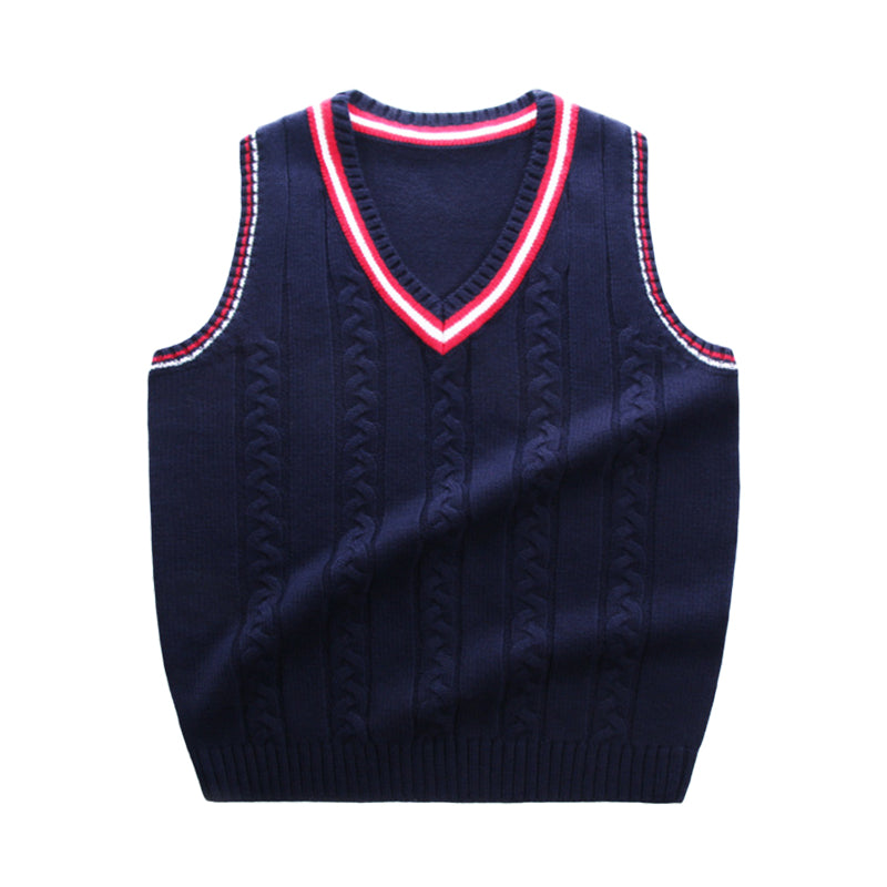 Kid Boys Solid Color Vests Waistcoats Wholesale 221011224