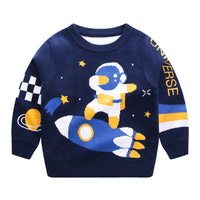 Load image into Gallery viewer, Baby Kid Boys Cartoon Galaxy Crochet Sweaters Wholesale 221011234
