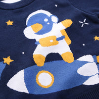 Load image into Gallery viewer, Baby Kid Boys Cartoon Galaxy Crochet Sweaters Wholesale 221011234
