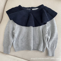 Load image into Gallery viewer, Baby Kid Girls Color-blocking Sweaters Knitwear Wholesale 221011239
