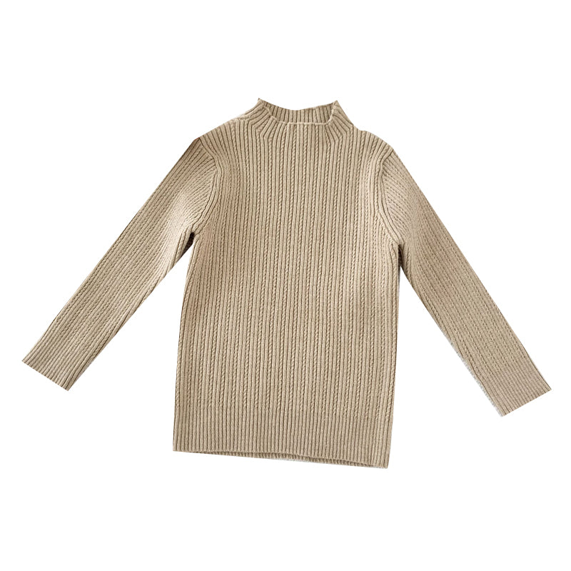 Baby Kid Girls Solid Color Crochet Sweaters Knitwear Wholesale 221011240