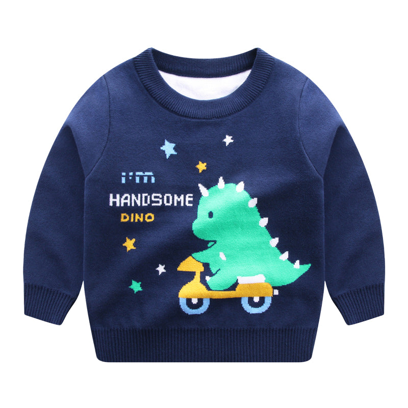 Baby Kid Boys Dinosaur Alphabet Sweaters Wholesale 221011266
