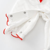 Load image into Gallery viewer, Baby Girls Fruit Bow Embroidered Jumpsuits Wholesale 221011269
