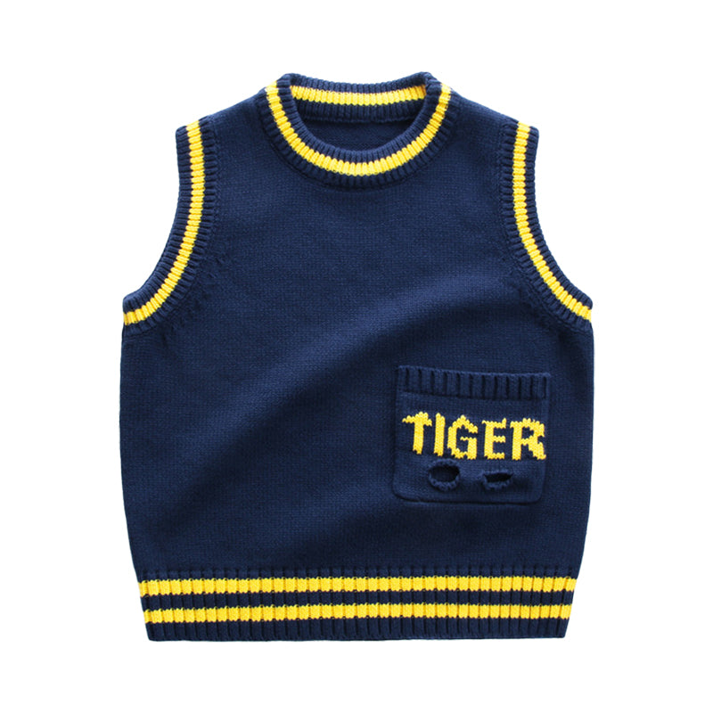 Baby Kid Boys Letters Crochet Vests Waistcoats Wholesale 221011296