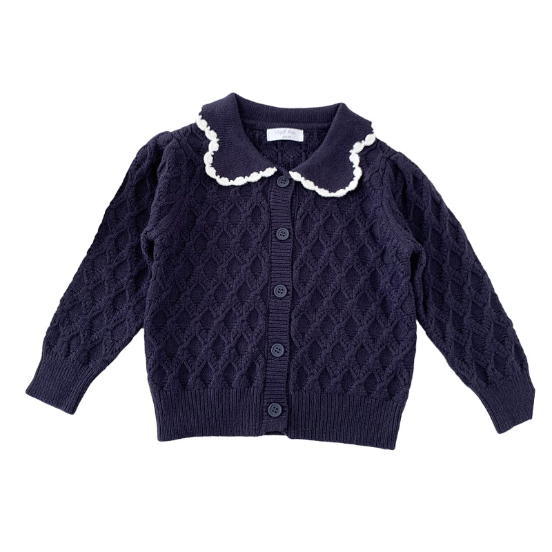 Baby Kid Girls Solid Color Cardigan Wholesale 221011299