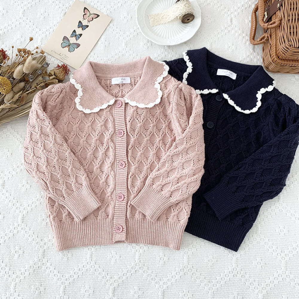 Baby Kid Girls Solid Color Cardigan Wholesale 221011299