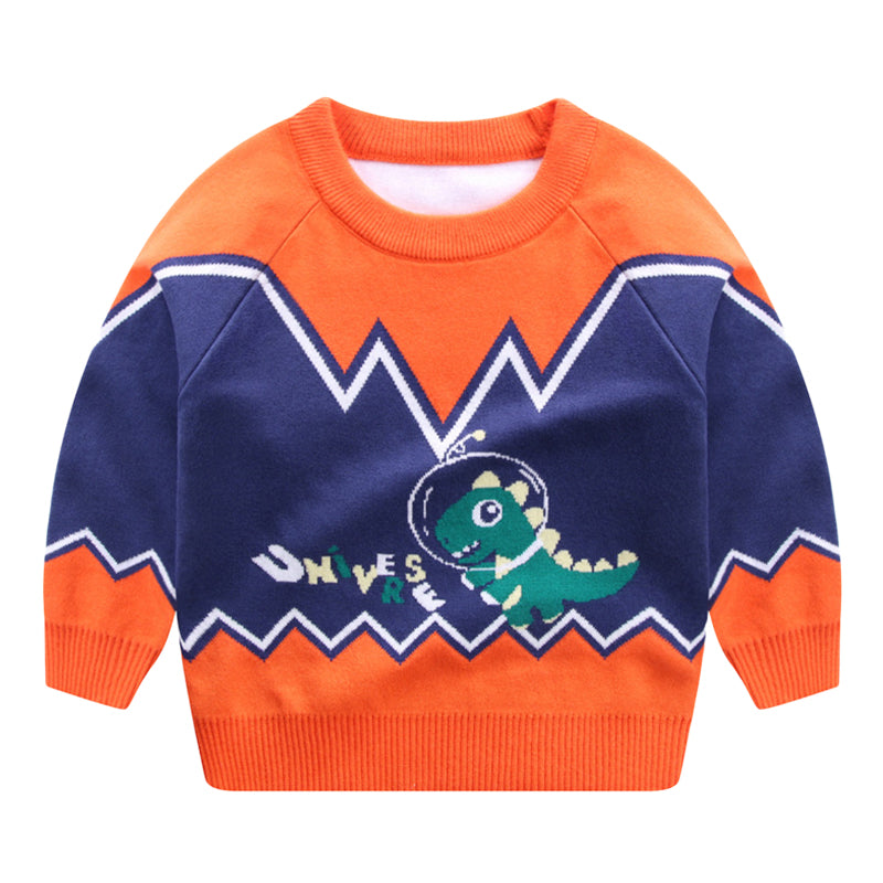 Baby Kid Boys Dinosaur Alphabet Sweaters Wholesale 221011303