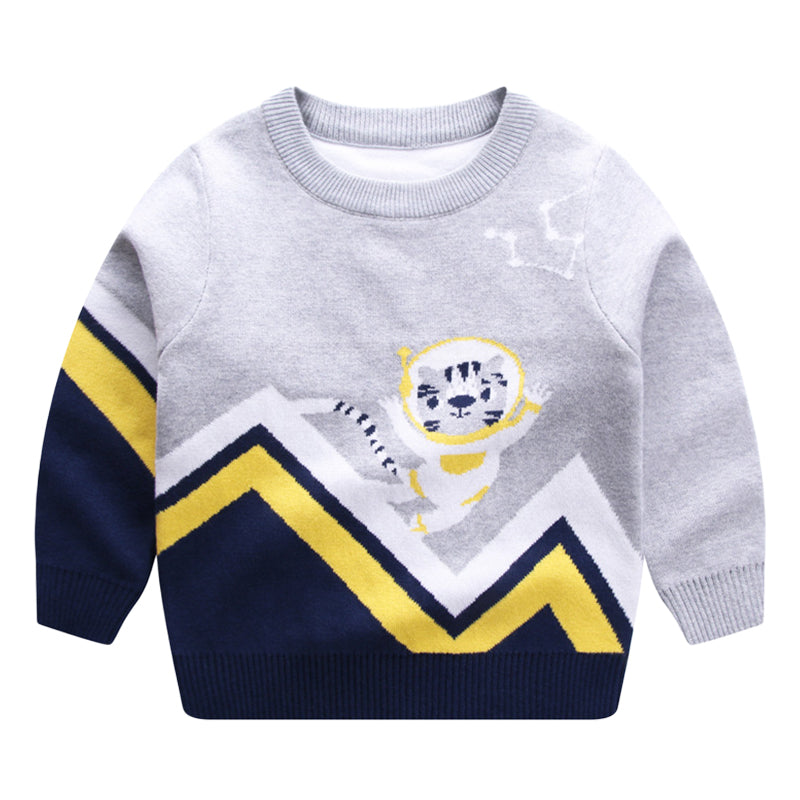 Baby Kid Boys Animals Cartoon Crochet Sweaters Knitwear Wholesale 221011333