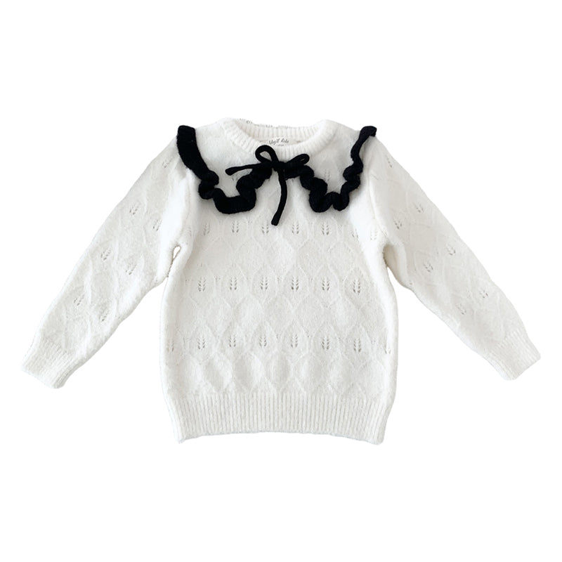 Baby Kid Girls Color-blocking Sweaters Wholesale 221011480