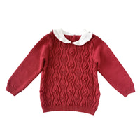 Load image into Gallery viewer, Baby Kid Girls Color-blocking Crochet Sweaters Wholesale 221011483
