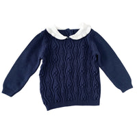 Load image into Gallery viewer, Baby Kid Girls Color-blocking Crochet Sweaters Wholesale 221011483
