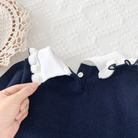 Load image into Gallery viewer, Baby Kid Girls Color-blocking Crochet Sweaters Wholesale 221011483
