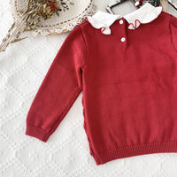Load image into Gallery viewer, Baby Kid Girls Color-blocking Crochet Sweaters Wholesale 221011483

