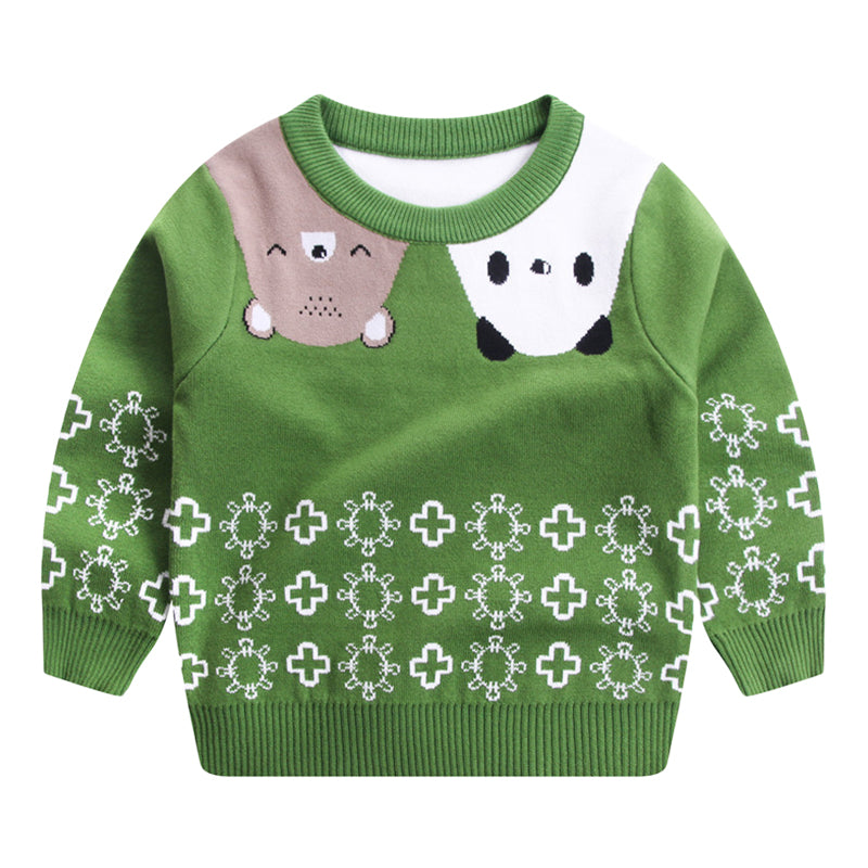 Baby Kid Boys Animals Cartoon Crochet Sweaters Knitwear Wholesale 221011524