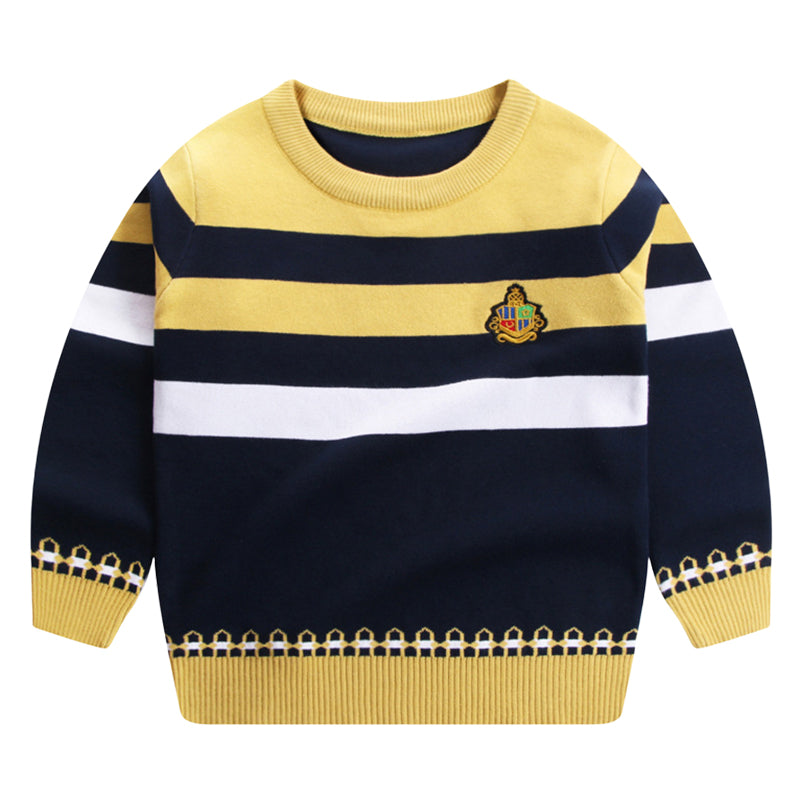 5-Pack Kid Boys Color-blocking Sweaters Wholesale 221011533