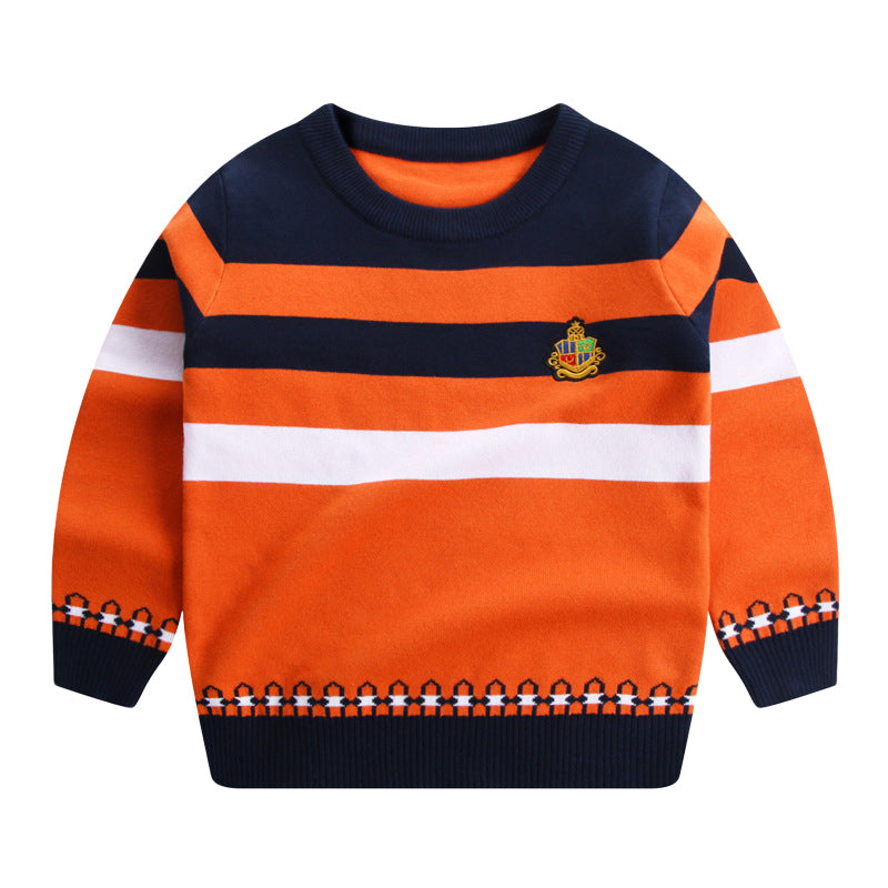 5-Pack Kid Boys Color-blocking Sweaters Wholesale 221011533