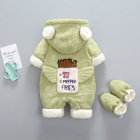 Load image into Gallery viewer, 2 Pieces Set Baby Unisex Letters Love heart Wings Jumpsuits And Solid Color Shoes Wholesale 221011549
