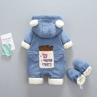 Load image into Gallery viewer, 2 Pieces Set Baby Unisex Letters Love heart Wings Jumpsuits And Solid Color Shoes Wholesale 221011549
