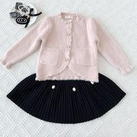 Load image into Gallery viewer, Baby Kid Girls Solid Color Cardigan Wholesale 221011565
