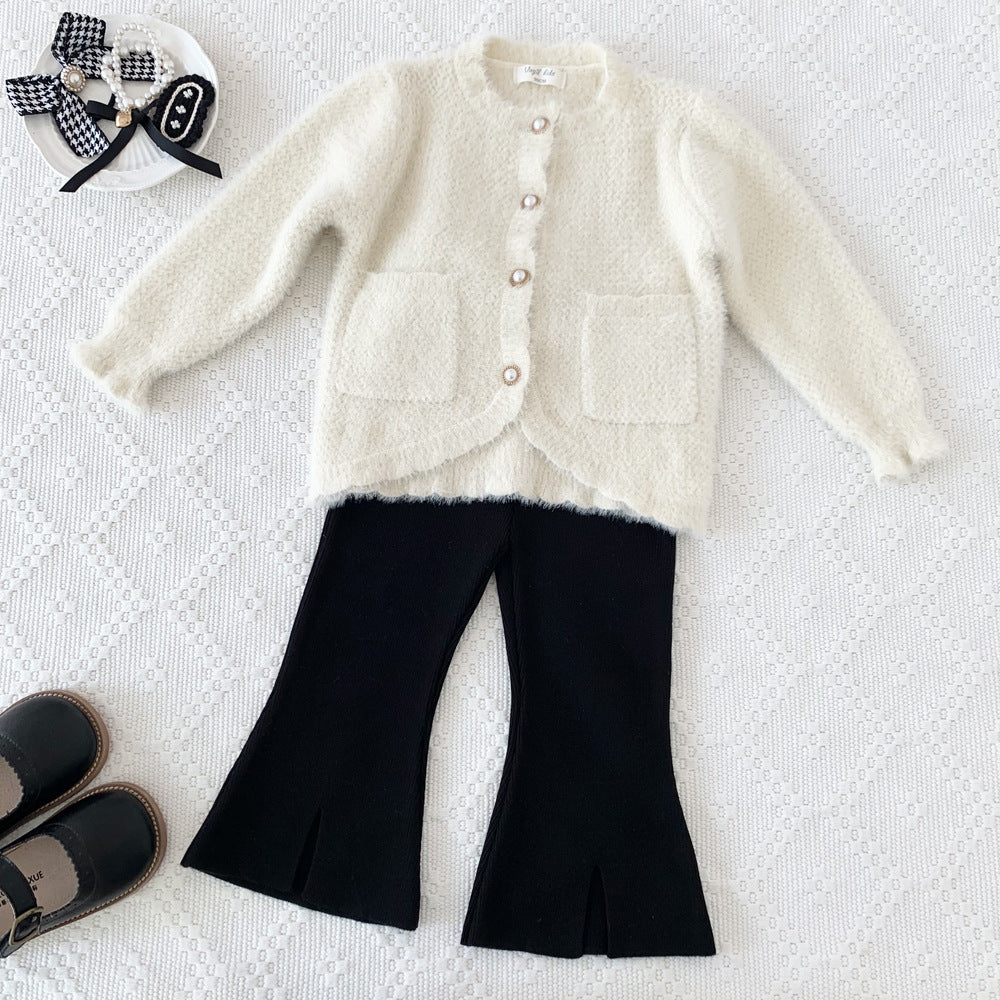 Baby Kid Girls Solid Color Cardigan Wholesale 221011565