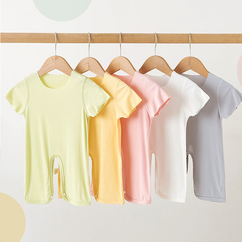 Baby Unisex Solid Color Jumpsuits Wholesale 22101181