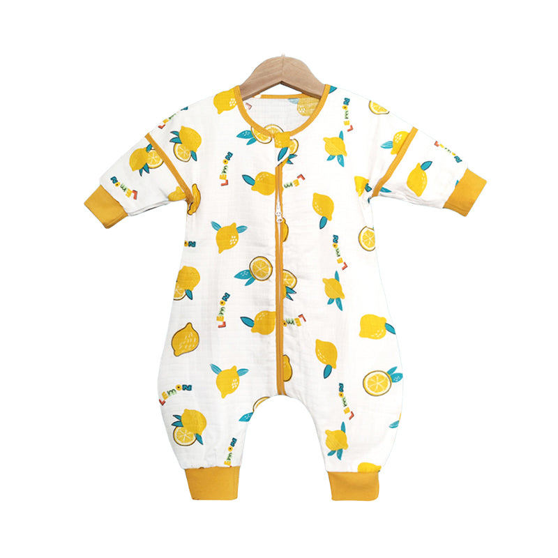 Baby Kid Unisex Animals Cartoon Print Jumpsuits Sleepwears Wholesale 22101182
