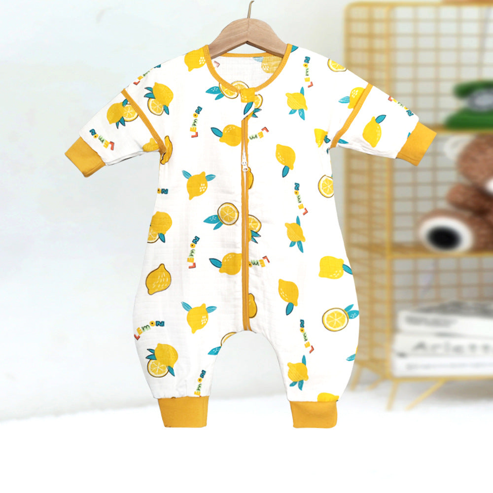 Baby Kid Unisex Animals Cartoon Print Jumpsuits Sleepwears Wholesale 22101182