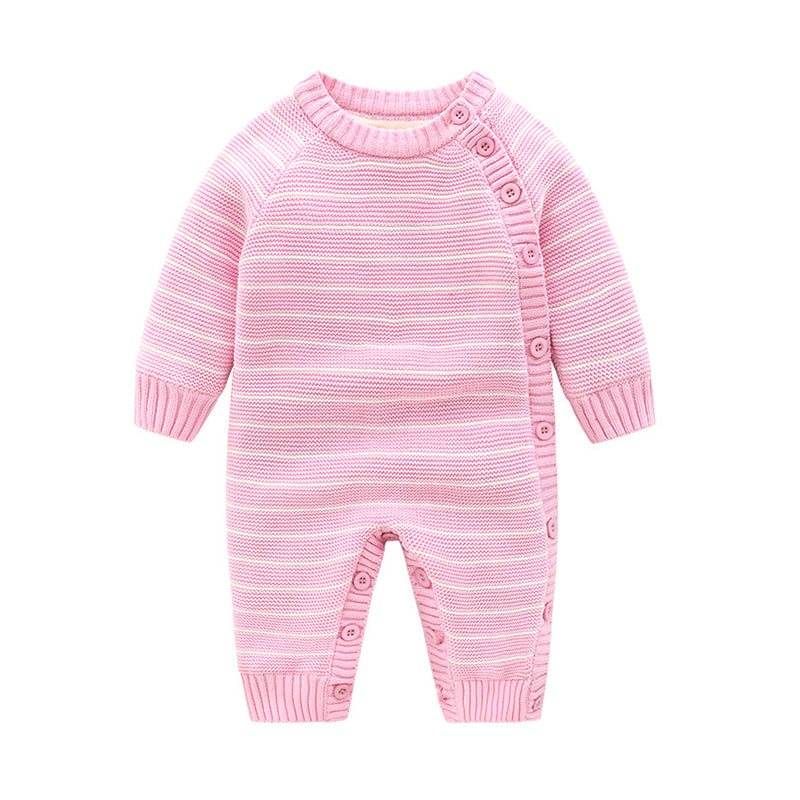 Baby Unisex Striped Jumpsuits Wholesale 22101314