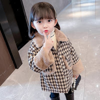 Load image into Gallery viewer, Baby Kid Girls Checked Jackets Outwears Wholesale 221013266

