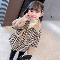 Load image into Gallery viewer, Baby Kid Girls Checked Jackets Outwears Wholesale 221013266
