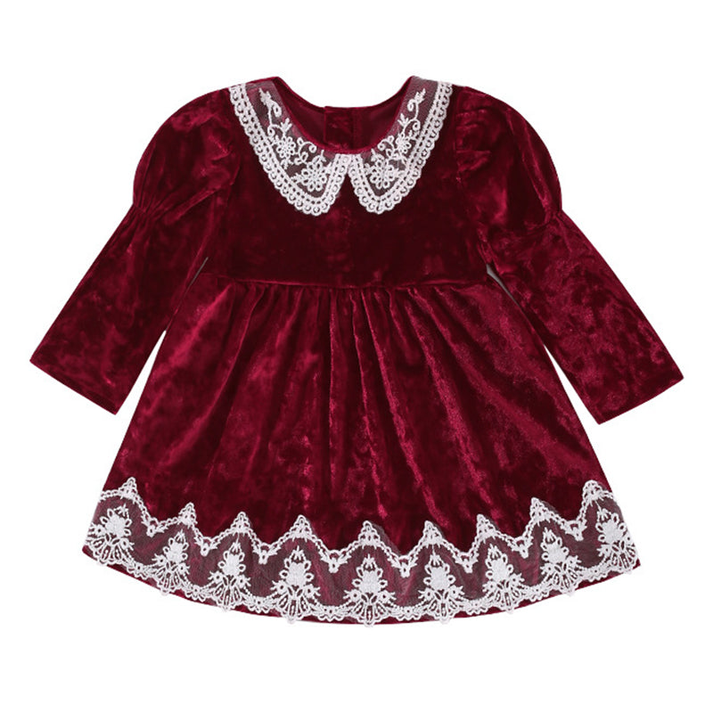 Baby Girls Lace Dresses Wholesale 221013268