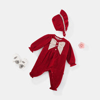 Load image into Gallery viewer, Baby Girls Solid Color Bow Jumpsuits Wholesale 221013289
