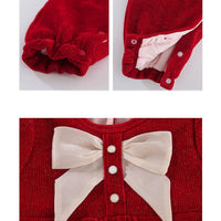 Load image into Gallery viewer, Baby Girls Solid Color Bow Jumpsuits Wholesale 221013289
