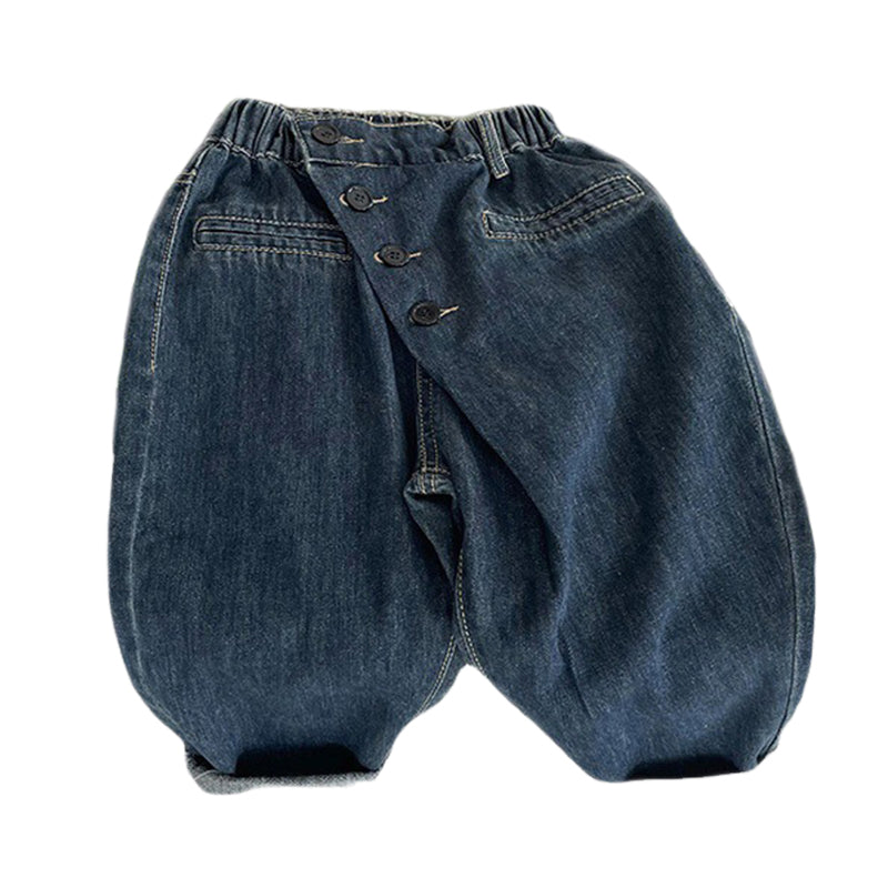 Baby Kid Boys Solid Color Jeans Wholesale 221013297