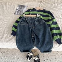 Load image into Gallery viewer, Baby Kid Boys Solid Color Jeans Wholesale 221013297
