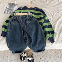 Load image into Gallery viewer, Baby Kid Boys Solid Color Jeans Wholesale 221013297
