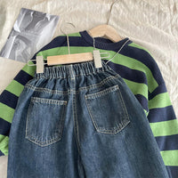 Load image into Gallery viewer, Baby Kid Boys Solid Color Jeans Wholesale 221013297

