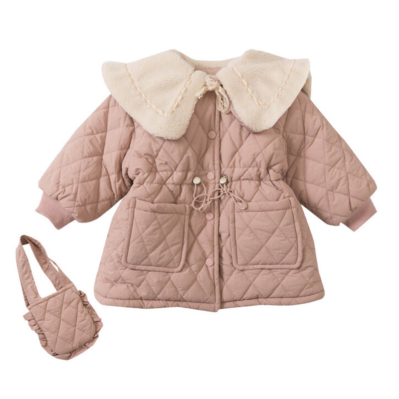 Baby Kid Girls Solid Color Coats Wholesale 221013400
