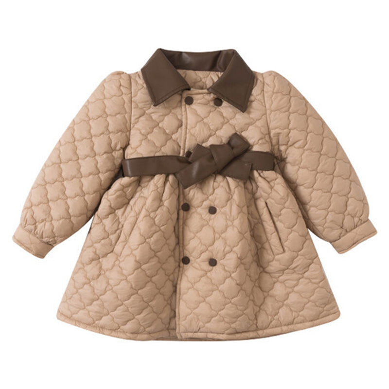 Baby Kid Girls Solid Color Coats Wholesale 221013417