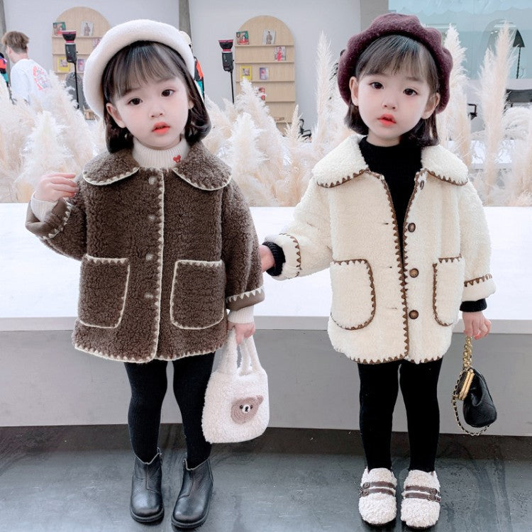 Baby Kid Girls Solid Color Jackets Outwears Wholesale 22101353