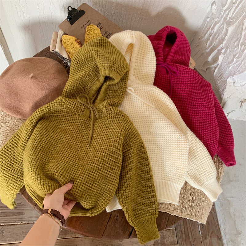 Baby Kid Unisex Solid Color Sweaters Knitwear Wholesale 221013539