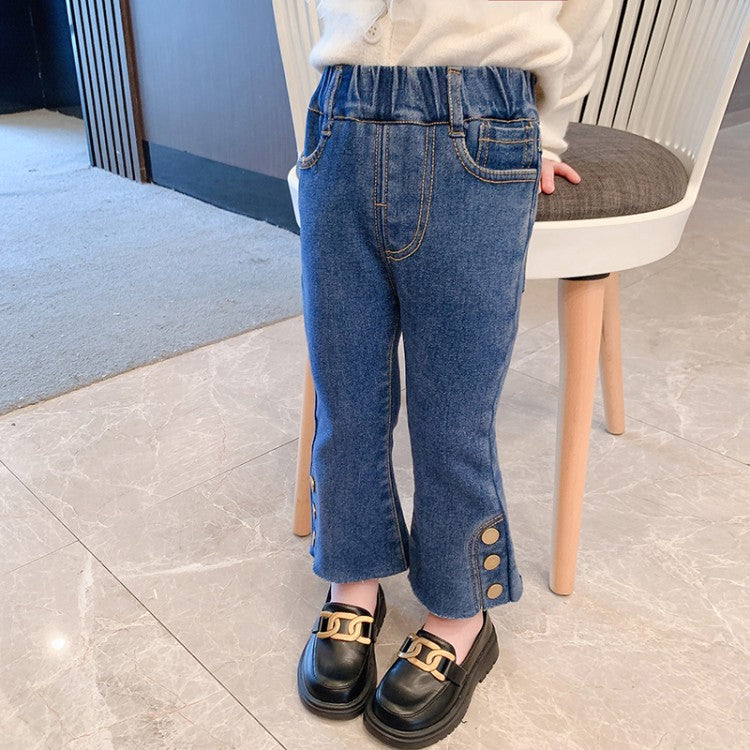 Baby Kid Girls Solid Color Pants Wholesale 22101356