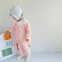 Load image into Gallery viewer, Baby Girls Flower Embroidered Jumpsuits Wholesale 221013674
