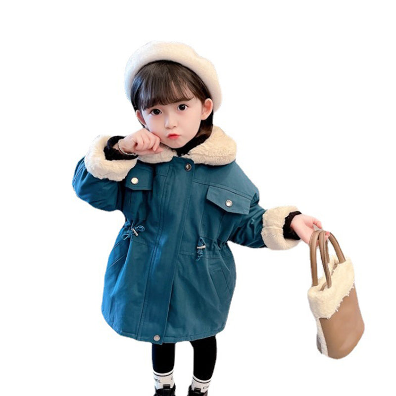 Baby Kid Girls Solid Color Coats Wholesale 22101372