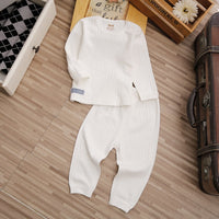 Load image into Gallery viewer, 2 Pieces Set Baby Unisex Letters Tops And Solid Color Pants Wholesale 22101802
