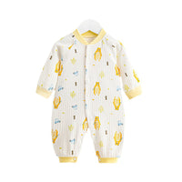 Load image into Gallery viewer, Baby Unisex Color-blocking Flower Car Print Jumpsuits Wholesale 221018111
