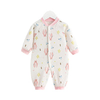 Load image into Gallery viewer, Baby Unisex Color-blocking Flower Car Print Jumpsuits Wholesale 221018111
