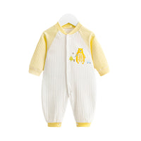 Load image into Gallery viewer, Baby Unisex Color-blocking Flower Car Print Jumpsuits Wholesale 221018111
