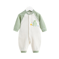 Load image into Gallery viewer, Baby Unisex Color-blocking Flower Car Print Jumpsuits Wholesale 221018111
