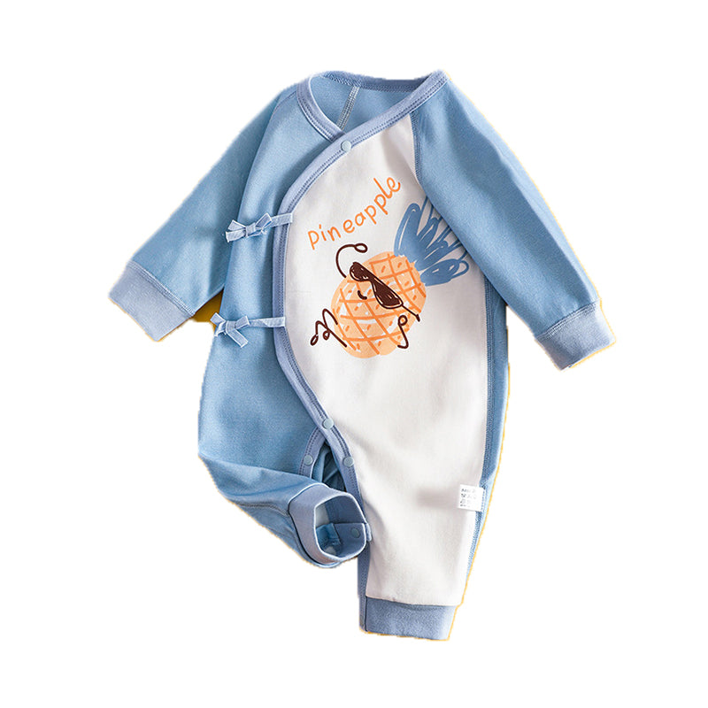 Baby Unisex Fruit Cartoon Print Jumpsuits Wholesale 221018170